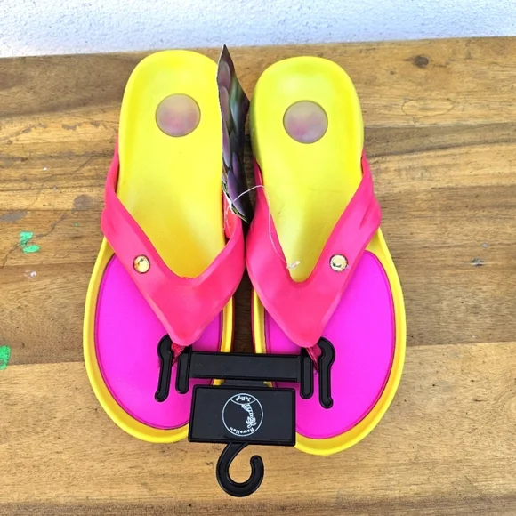 Hawaiian Jellys Ultra Comfort Mango Unisex Sandals Women's Size 8 - Picture 12 of 15